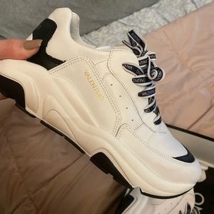 Valentino sneakers worn once like new conditions women size 10